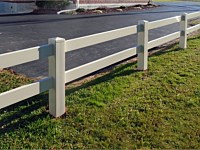 <b>2 Rail Ranch Rail in Tan Vinyl</b>